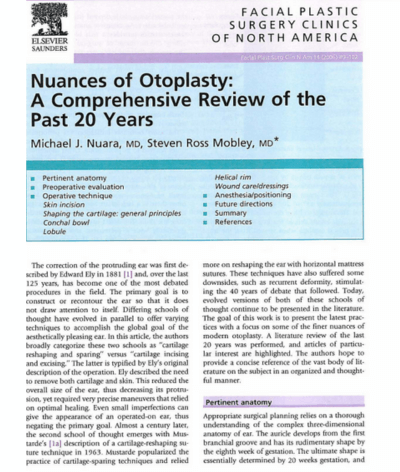Mobley Publication Otoplasty 3